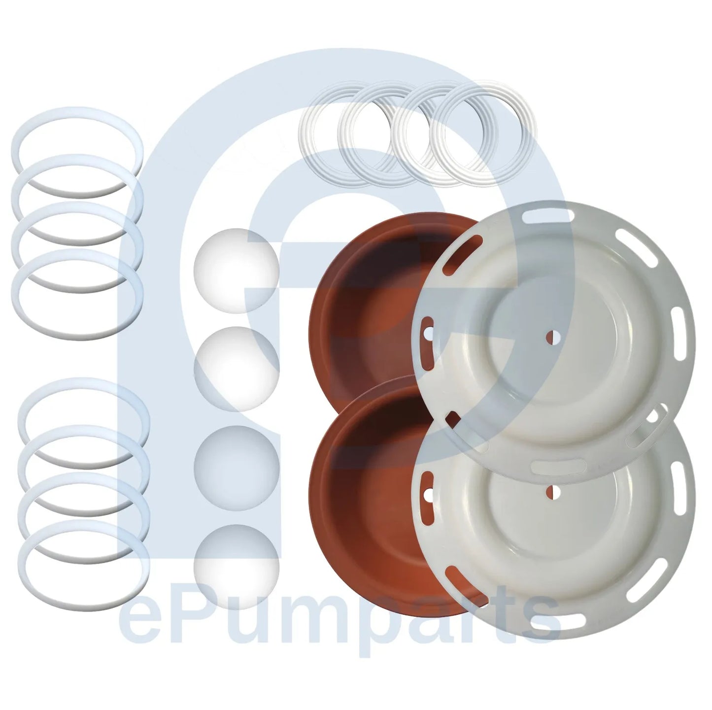 Kits de reparacion de Teflon para Sandpiper S20 no metalica de 2"/ 51mm - 476.257.654