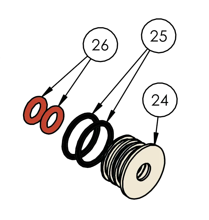 Kit de reparacion aire eje central