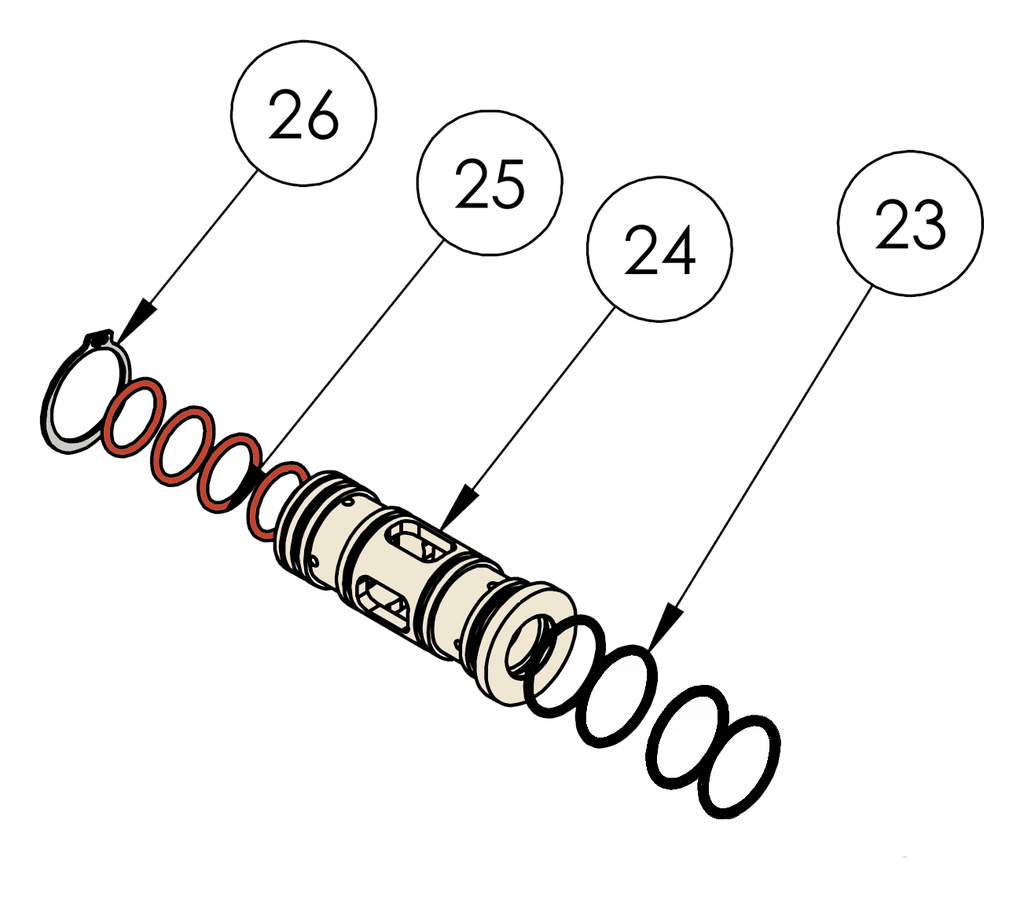 Kits de reparación para FT10A de 1”/ 25mm