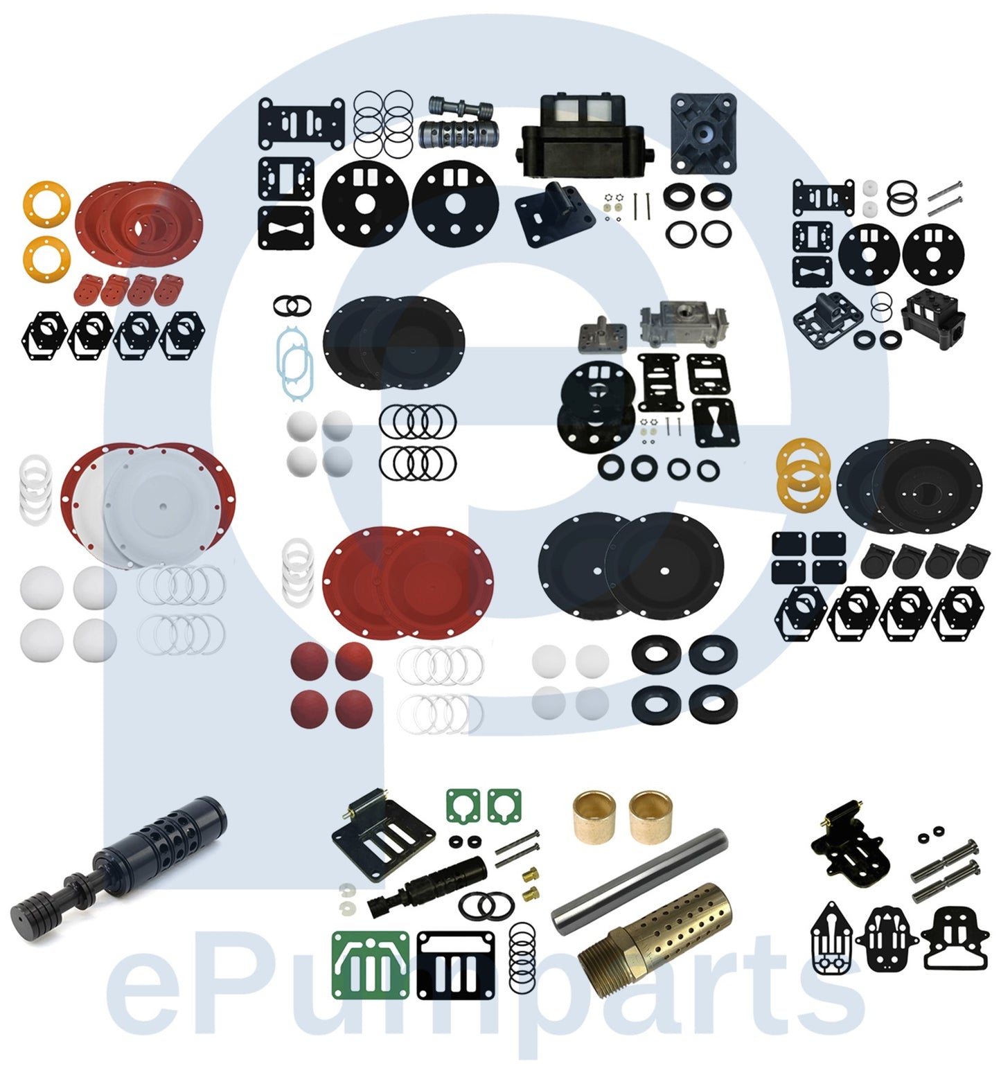 Kits de reparacion para Sandpiper modelo S10 no metálica de 1"/ 25mm