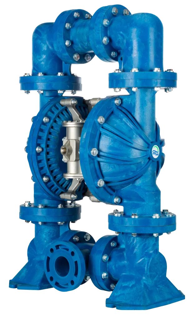 Bomba de Diafragma Neumática FTI AIR FT30P 3" (78 mm) Polipropileno (PP) para Aplicaciones Químicas e Industriales