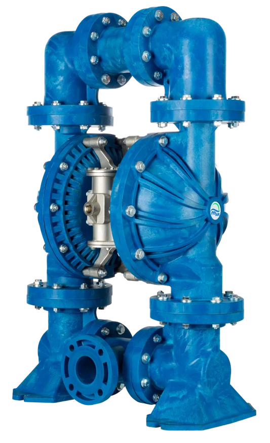 Bomba de Diafragma Neumática FTI AIR FT30P 3" (78 mm) Polipropileno (PP) para Aplicaciones Químicas e Industriales