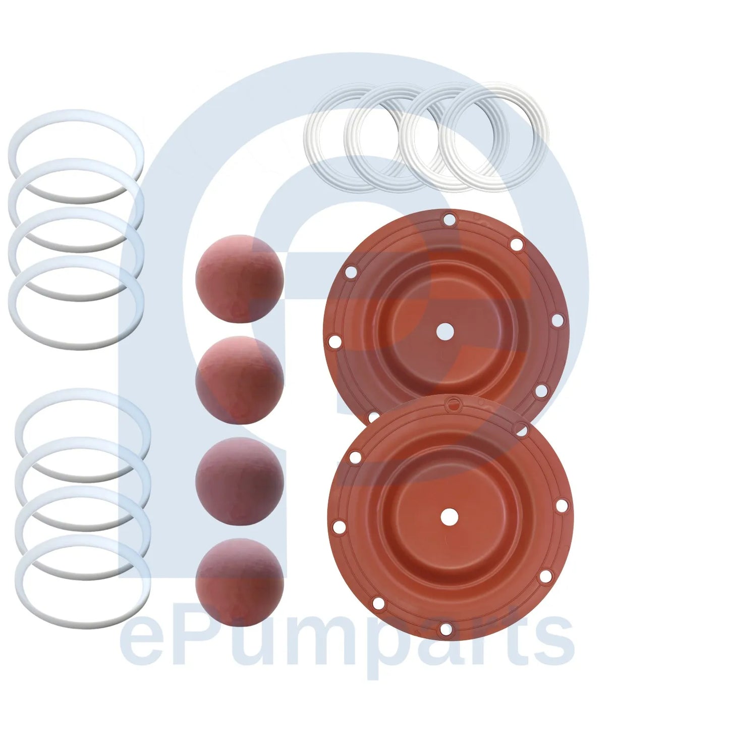 Kit de reparacion de Santopreno para Sandpiper S1f no metalica