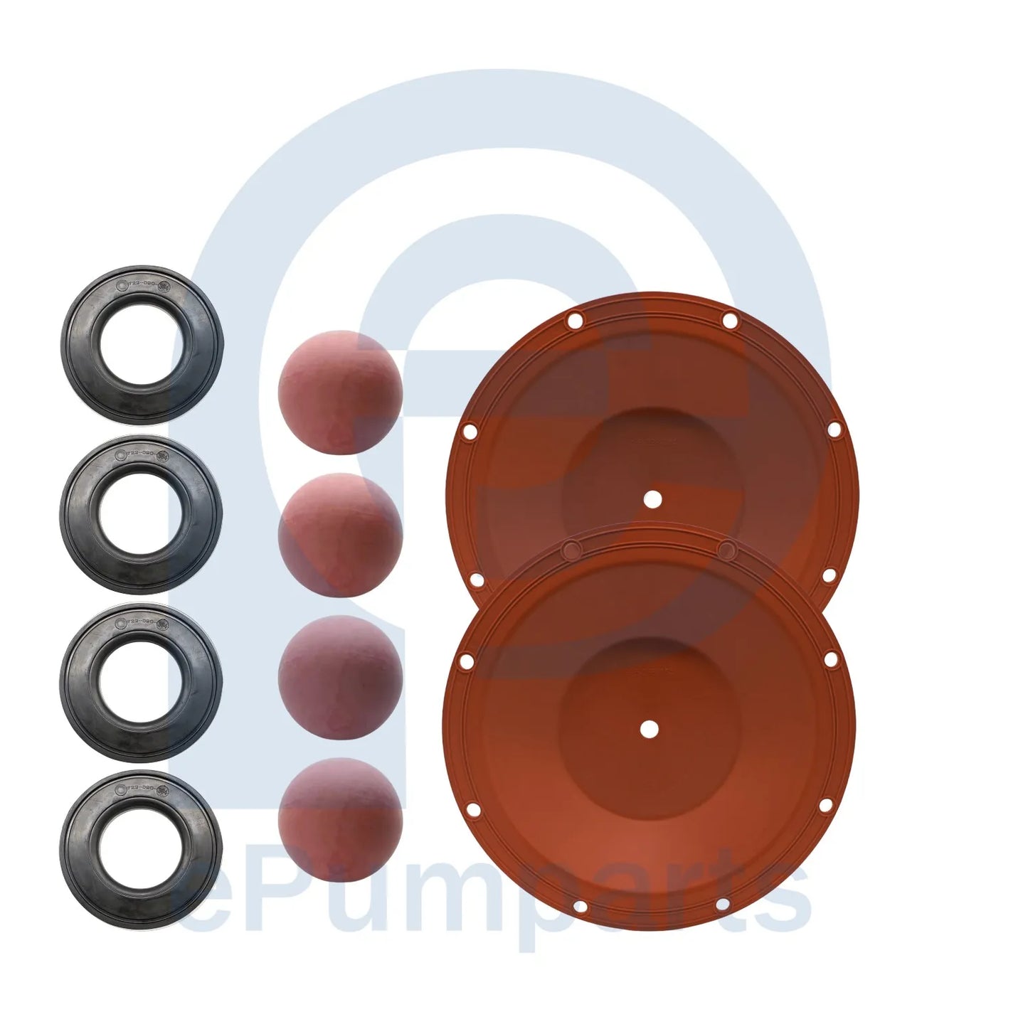 Kit de reparacion de santopreno para Sandpiper S30 metalica